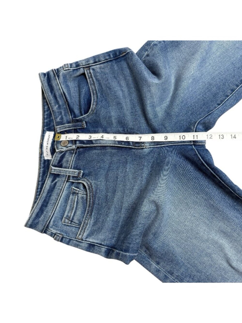 FLYING MONKEY JEANS HIGH RISE STRAIGHT F5383 SIZE 26 STRETCH CLASSIC ILLUMINATE - Picture 9 of 10